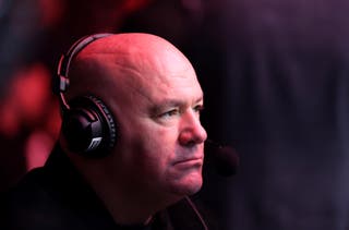 UFC president and CEO Dana White ringside at a boxing event this year